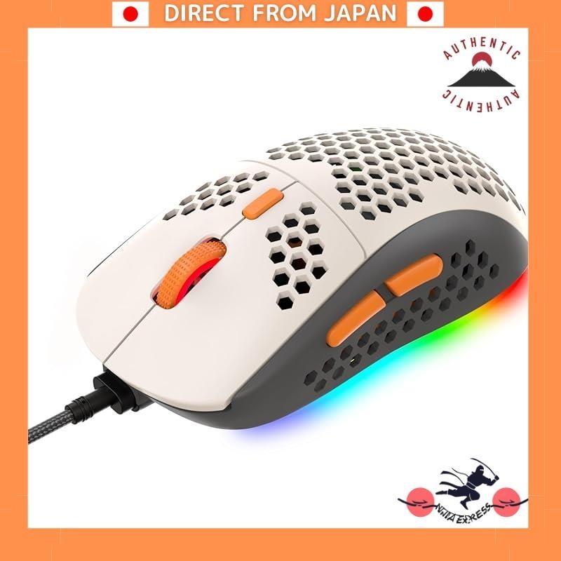 ZIYOU LANG M8 Gaming Mouse Honeycomb Design 69g Ultra Lightweight RGB Wired Mouse 6-Level DPI Adjust