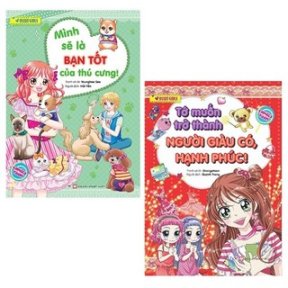 Sách bộ sách mình sẽ là bạn tốt của thú cưng + tớ muốn trở thành người giàu có, hạnh phúc