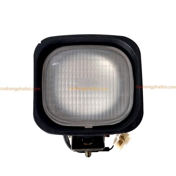 Chá đèn Tròn (Đen) có công tắc TQ máy gặt DC70 Kubota