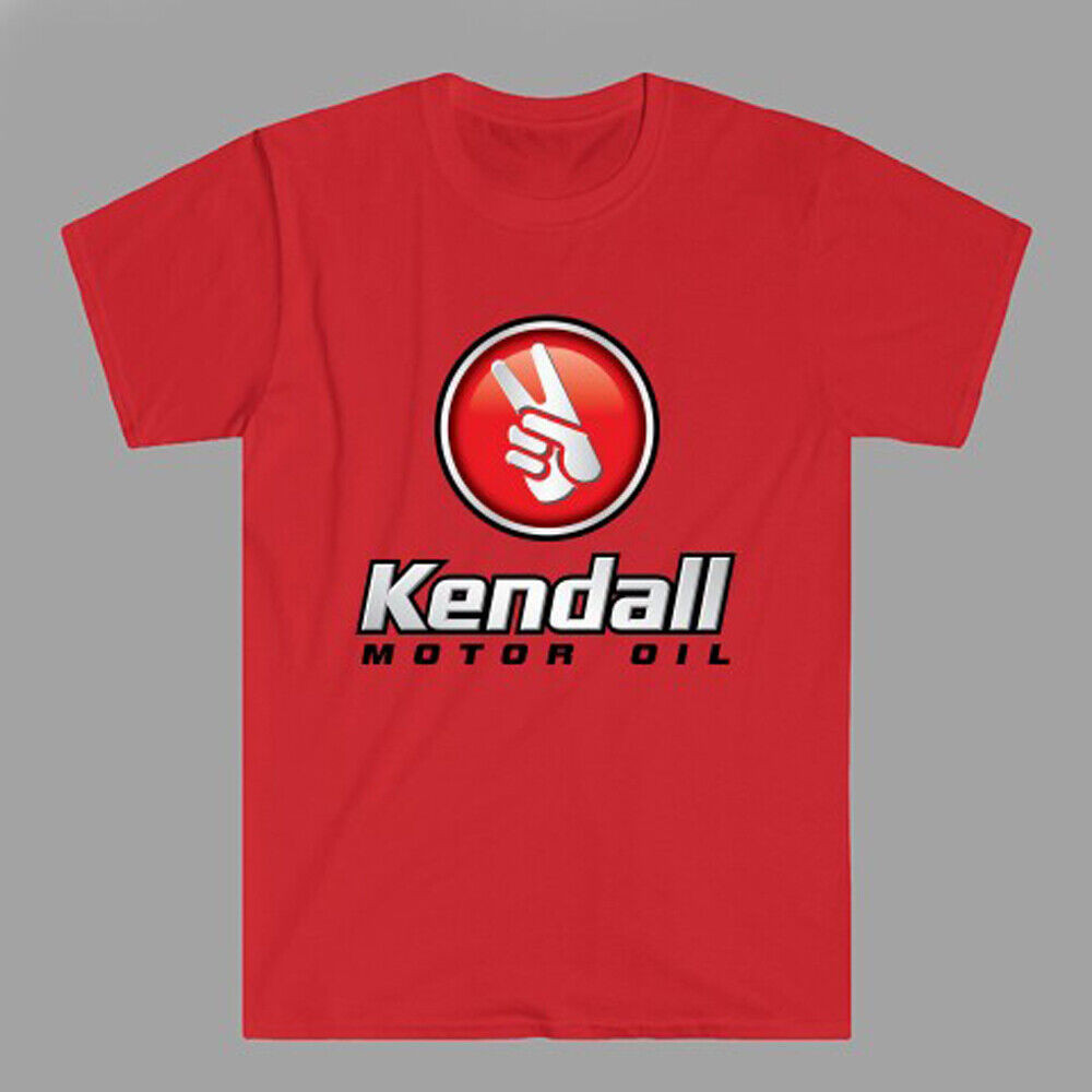 Kendall Motor Oil Racing Car Áo thun nam màu đỏ