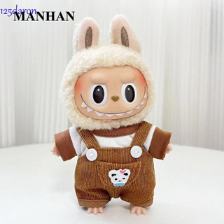 Búp Bê Labubu Mặc Đầm Chất Liệu Cotton Phối Lông Nhiều Màu Dễ Thương Kích Thước 1 15cm