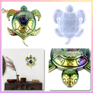 Aislerbee Hình Rùa Nhựa Khuôn Chủ Đề Đại Dương Nhựa Dính Khuôn Dễ Dàng Dàng Demold Marine Art 3D Động Vật Khuôn Silicon Trang Trí Nhà