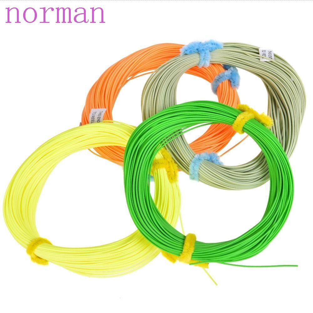 Norman Forward Floating, 100FT Fluo Front Fly Fishing Line, Phụ kiện câu cá Vòng hàn 4 màu WF3FWF8F 