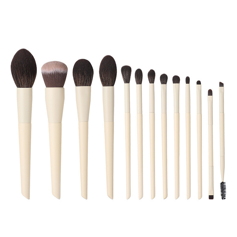 Bộ cọ trang điểm 13 món có tay cầm gỗ, Cọ phấn cọ phấn mắt phủ dạng bột,Dụng cụ làm đẹpTóc mềmbộ cọ ovw Cọ nền,Cọ má hồng,Cọ tô sáng,Cọ đánh phấn mũi cọ môi,Cọ chải lông mày | BigBuy360 - bigbuy360.vn