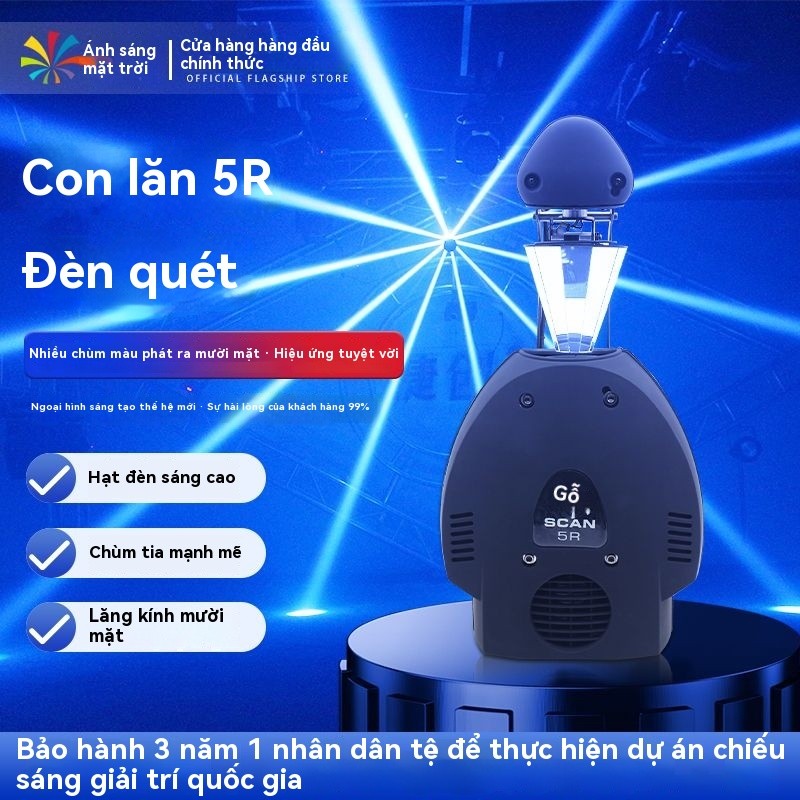Đèn quét r7 đèn bảy màu đèn phòng đèn laser đèn led chùm đèn thanh KTV đèn flash đèn laser