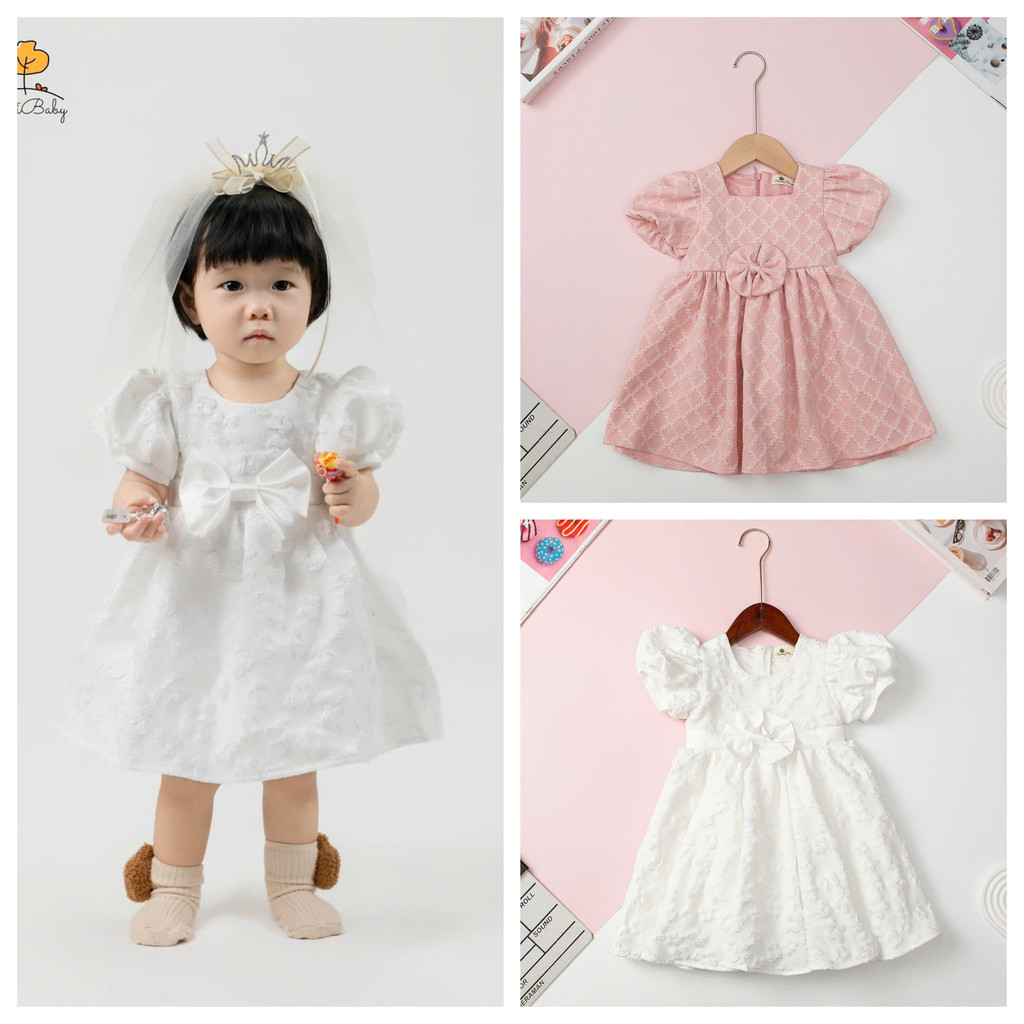 Váy Đầm sơ sinh LITIBABY vải phồng 6 đến 36 month