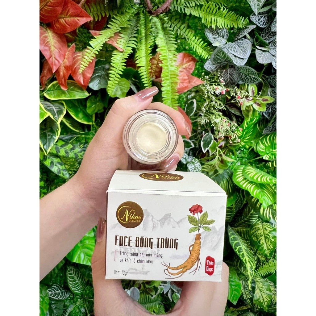 Hủ Kem face Đông Trùng Nicos giúp dưỡng trắng, phục hồi da, hết nám mụn, tàn nhang