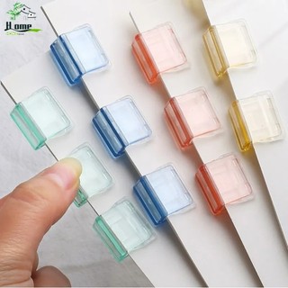 Kẹp giấy đẩy trong suốt màu kẹo, Kẹp văn phòng phẩm trường học văn phòng phẩm | Hộp đựng hồ sơ bằng nhựa cho tài liệu / sách / sổ tay