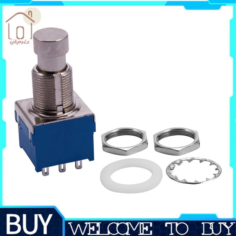 Hiệu Ứng Đàn Guitar 3PDT 9 Chân Chốt Stomp Bàn Đạp Footwitch Công Tắc Chân Màu Xanh