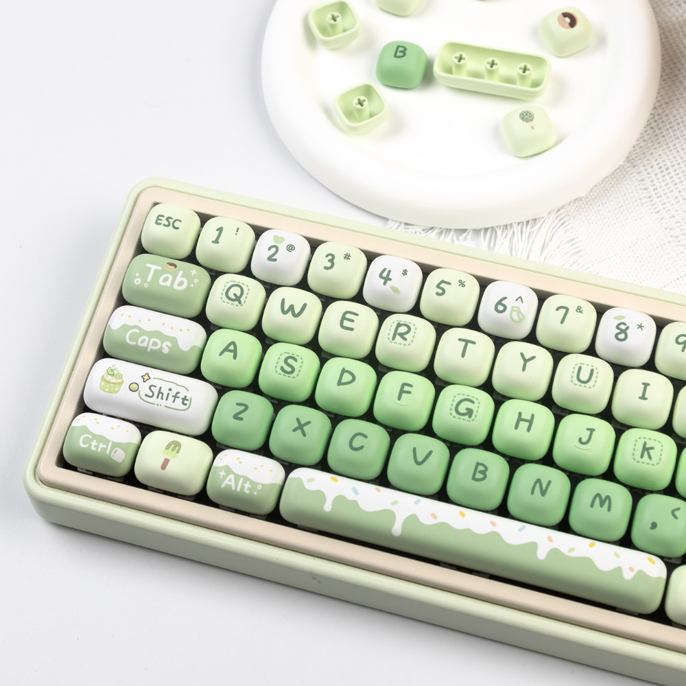 Mùa hè Món tráng miệng House Keycaps MOG Profile Green Gradient PBT Dye Sub Keycap | BigBuy360 - bigbuy360.vn