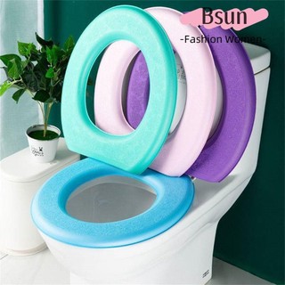 Vỏ bọc lót bệ ngồi bồn cầu bằng EVA hình chữ O màu trơn giữ ấm mùa đông hợp vệ sinh nhiều màu sắc tùy chọn