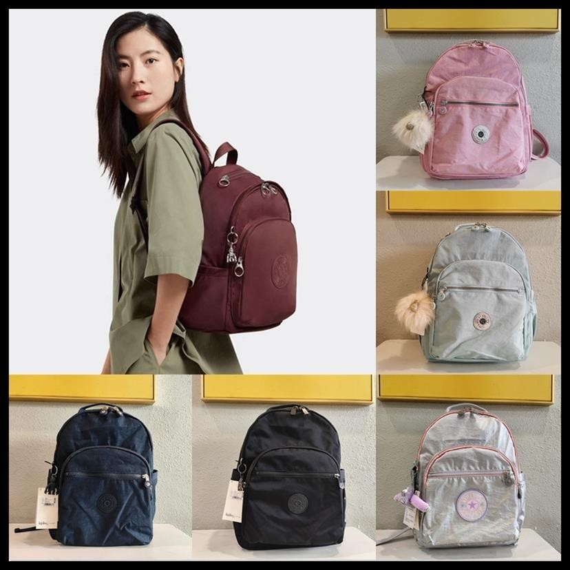 Kipling Phong Cách Cổ Điển Ba Lô Trung Bình Túi Nữ / Thời Trang Nhẹ Nylon A4 Ba Lô Đi Học 15210