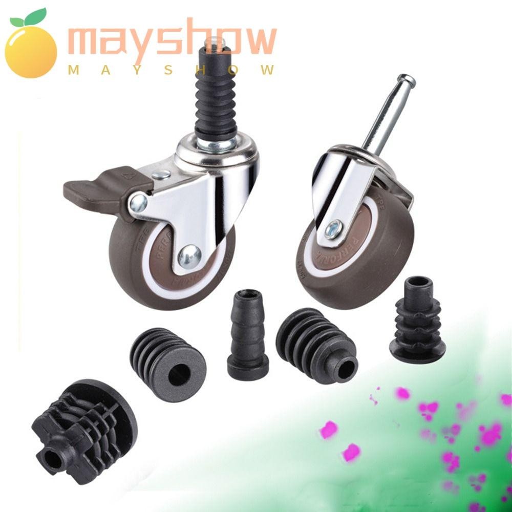 Mayshow Caster Nắp Cao Su, ABS Tắt Tiếng Xe Đẩy Bánh Xe, Cao Su Thay Thế Vali Bánh Xe Phần Bọc Bánh Xe Phần