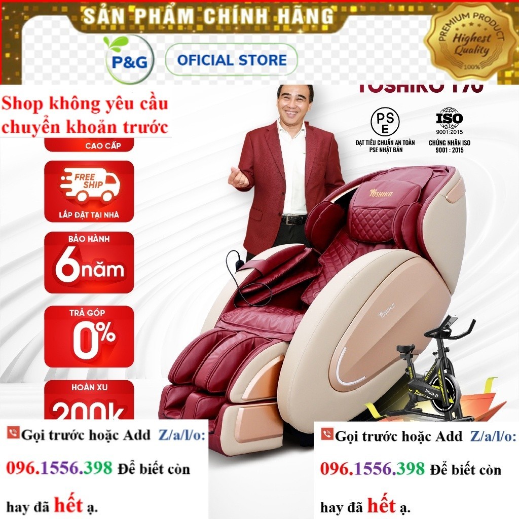 Hãng Ghế Massage Đa Năng Toshiko T70 điều khiển giọng nói sở hữu con lăn 4D