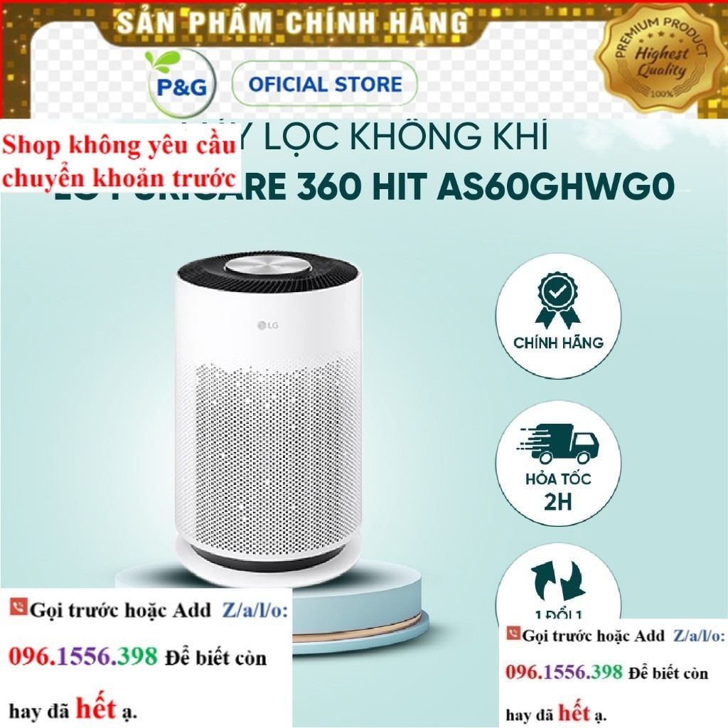50 Máy lọc không khí LG Puricare 360 Hit AS60GHWG0