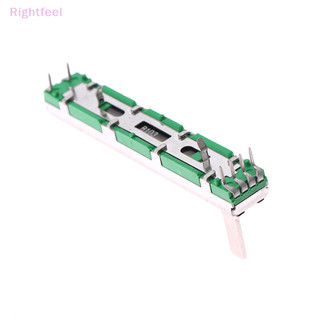 Rightfeel 60mm Fader Mixer Double B10K Volume Potentiometer Mixer Fader Thẳng Trượt Khối Lượng Potentiometer Mới