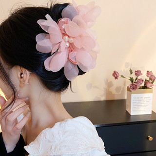 Kẹp tóc hoa hồng thời trang hàn quốc cho nữ kẹp tóc hoa