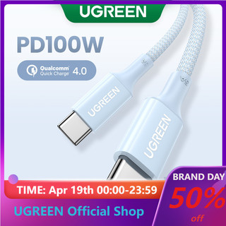 Ugreen Cáp Sạc Nhanh 100W PD USB-C Sang USB-C PD Cho SAMSUNG S22 S21