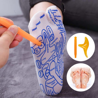 1 Đôi Tất Massage Chân Gậy Massage Thư Giãn Truyền Thống Massage Bấm huyệt Thái