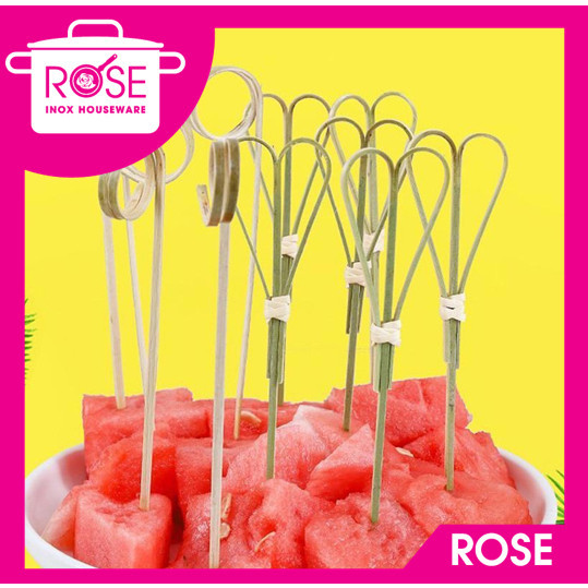 Xiên Que Trang Trí Cocktail Que Xiên Trái Cây Trang Trí Pha Chế Tăm Tre Decor (gói 100 cái) - Dụng C