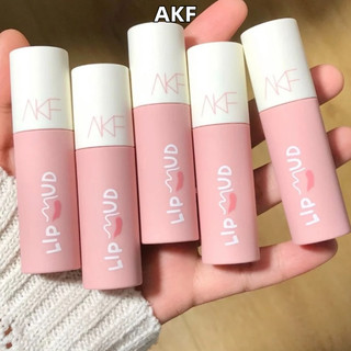 Akf Lip Mud Lip Oil Matte Lipstick Matte Niche Non-Stick Cup Làm trắng da