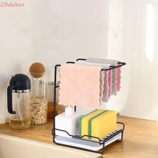 Giá đựng khăn lau bát đĩa DALTON, Giá thoát nước bọt biển tiết kiệm không gian bằng sắt, Đa năng với khay nhỏ giọt có thể tháo rời Khay vải rửa chén màu đen / trắng treo tường Phòng tắm