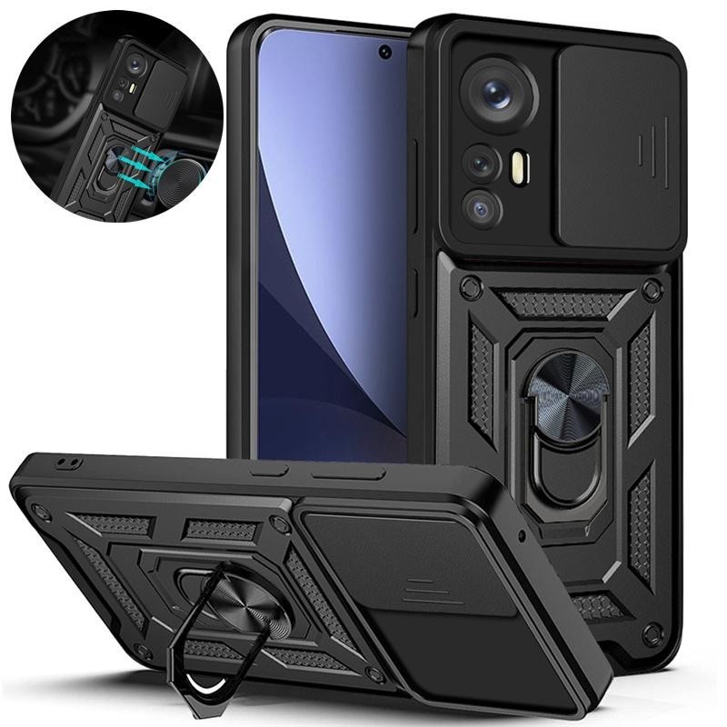 Dành Cho Xiaomi 12S 12S Pro Ốp Lưng Từ Tính Giá Đỡ Nhẫn Ốp lưng Xiaomi Mi 12S Pro 5G 12 S Trượt Came
