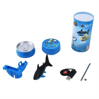 Mini RC Submarine 4 CH Remote Đồ chơi điều khiển từ xa cá mập nhỏ có USB