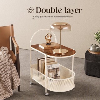 Bàn Cà Phê Nhỏ Có Thể Di Chuyển Sang Trọng, Hiện Đại, Tối Giản, Phòng Khách, Sofa, Kệ Sáng Tạo