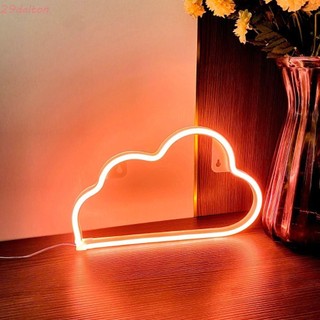 Đèn ngủ LED DALTON, Đèn Neon đám mây sáng tạo hình đám mây, Trang trí tiệc Đèn bàn USB & chạy bằng pin tinh tế Phòng khách