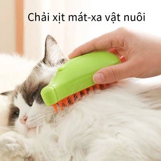MASTI Pet lược miễn phí mèo chó Pet điện phun chống bay lông massage lược