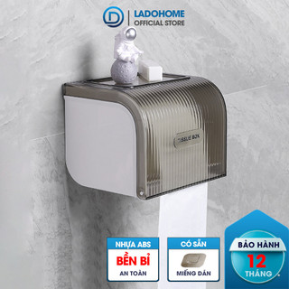  Hộp để giấy vệ sinh LADOHOME W8286 nhựa ABS chống ố màu có trục xoay dễ sử dụng phù hợp nhiều loại giấy khác nhau 