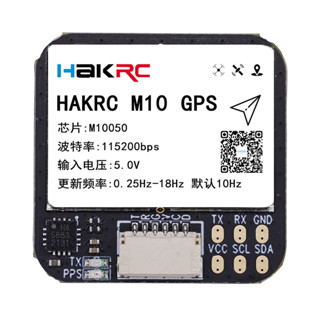 Hakrc M10 GPS BDS GALILEO Cảm biến la bàn địa từ 5.0V Đầu vào QMC5883 cho máy bay RC FPV tầm xa