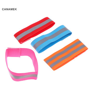 Canamek đi xe đạp dải phản quang xe đạp dây đeo xe đạp cảnh báo an toàn quần tay chân cảnh báo băng tay phản quang dây đeo tay thể thao băng mới