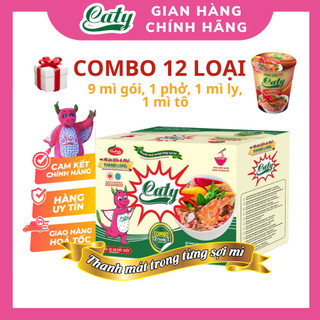 Combo 12IN1 mì thanh long và phở Caty