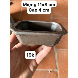 GV. Chậu mini bonsai gốm đất nung đẹp
