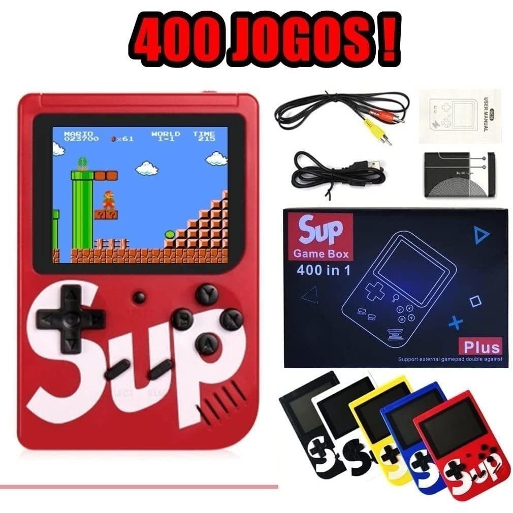 Trò chơi điện tử Mini Sup game Box 400 trò chơi trong một trò chơi máy tính xách tay cũ.