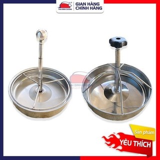Máng inox tập ăn cho heo con lợn con 30cm 25cm chia ô có móc gài cố định