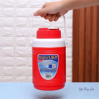 Bình nhiệt 1.5L cao Đồng Tâm 180.Bình giữ nhiệt quai xách 1,5 lít Đồng Tâm.Giữ nhiệt lâu, độ bền cao