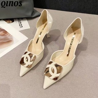 Giày nữ thời trang cao gót 7cm, giày cao gót gót mỏng nhọn mới