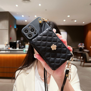Gói chèn thẻ có dây buộc da cho Redmi Note13 Pro Plus Note12 Note11 Note10 Note9 Note 12s 9s 8 A1 Redmi 13 Lite 13c 12c 10c 9c 9A Ví đựng tiền xu Vỏ điện thoại mềm