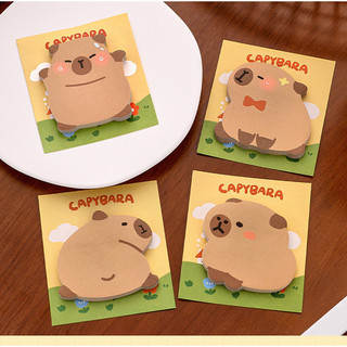 Phim hoạt hình dễ thương Capybara Giấy ghi chú Giấy ghi nhớ Văn phòng phẩm Đồ dùng văn phòng