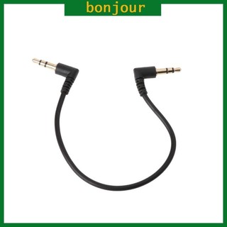 Bon 90 Độ Góc Phải 3 5 Mm Jack Nam Sang Nam Cáp Stereo Cho Xe Ô Tô AUX