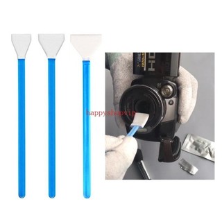 Hsv 10 chiếc cảm biến làm sạch swab cho dslr slr ccd cmos máy ảnh kỹ thuật số ống kính dụng cụ vệ sinh vải sợi 12 mm
