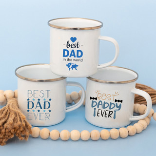 Best Dad Ever Pattern Coffee Mug Men Cup cho Papa Daddy Stepdad Cha 's Day Cups Bố