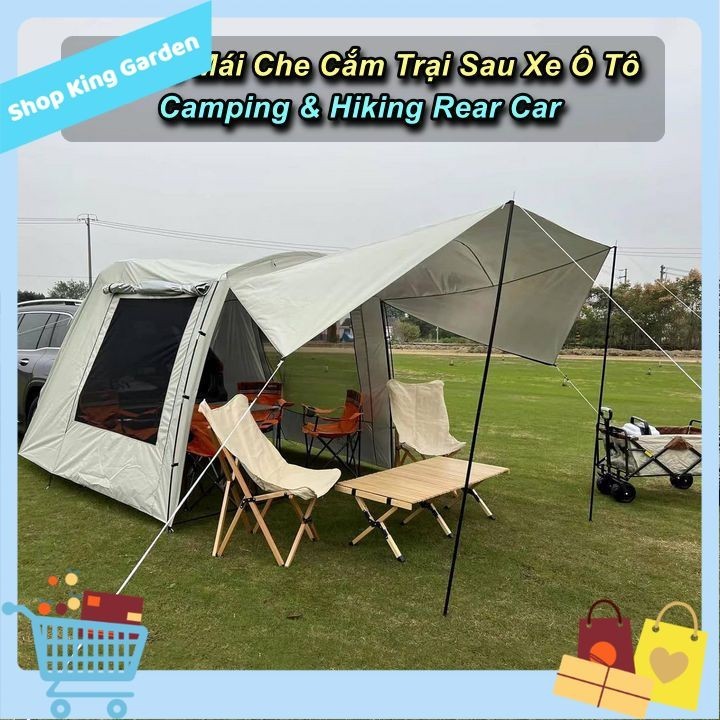 [HCM] - Lều Ô Tô SUV Cắm Trại Sau Xe Camping & Hiking Rear Car Cao Cấp - King Garden