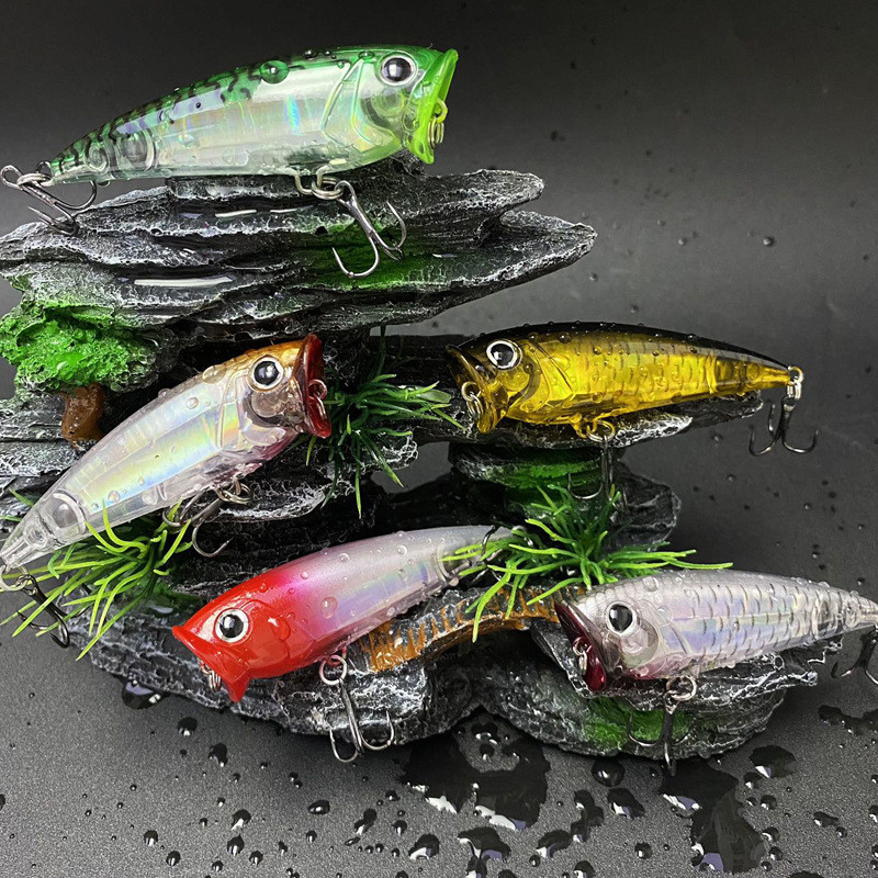 Mồi Popper Nổi Mồi Tấn Công Nước Popper Mồi Câu Cá Biển 70mm / 8.5g Mồi Giả Mồi Cứng Dụng Cụ Câu Cá