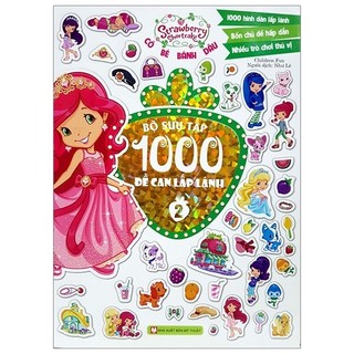 Sách - cô bé bánh dâu - 1000 đề can lấp lánh