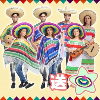 Mexico costume Mexico trang phục Mexico cosplay trang phục người lớn trẻ em Halloween trang phục