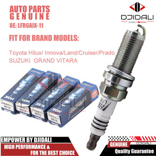 Bộ 4 Bugi Đánh Lửa 6619 lfr6aix-11 iridium ix Cho toyota hilux innova, land cruiser Và prado suzuki grand vitara